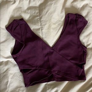 Mystic purple crop top